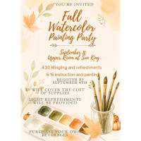 WBC Fall Watercolor Painting Party