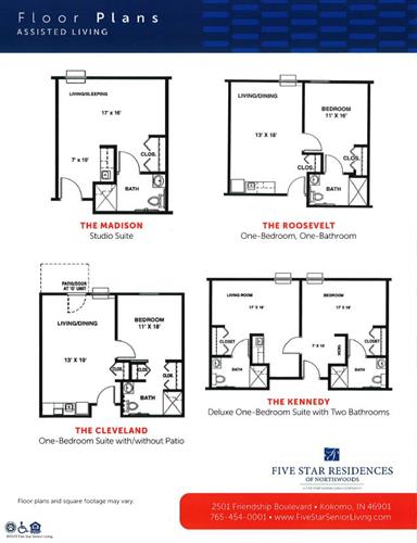 Our Assisted Living offers 1-Bedroom & Studio options with 24 hour care staff available