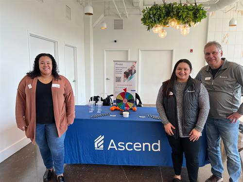 Ascend team at an Indy Achieves event, helping connect students to the Ascend Network.