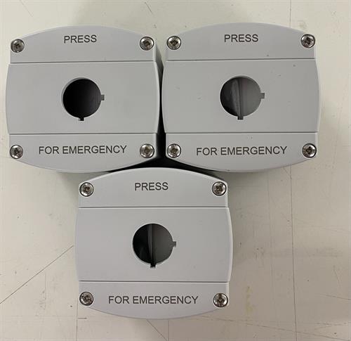 Emergency Controls Fibre Lasered
