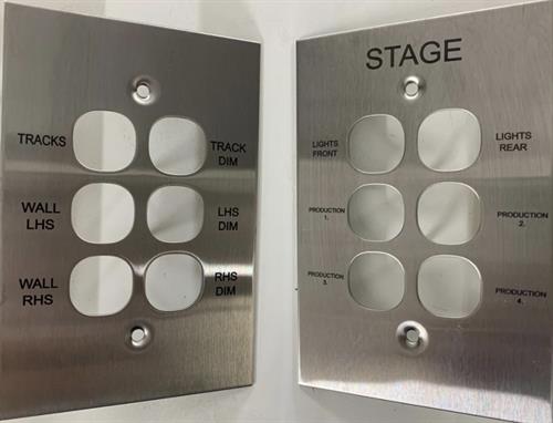 Stainless Steel Switch Plate Fibre Lasered