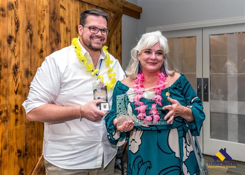 Lifetime Achievement Award Winner, Karen Robertson, with Matt Persicketti