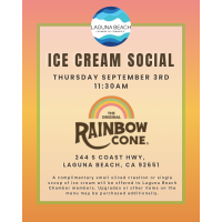 Ice Cream Social and Ribbon Cutting - Rainbow Cone