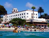 Hotel Laguna and its private beach in the heart of Laguna Beach