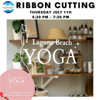 Laguna Beach Yoga Ribbon Cutting