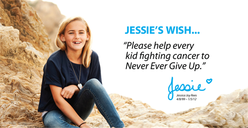 Jessie’s Wish is the mission of her foundation. 