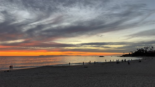 Sunset from Main Beach, Laguna Beach