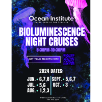 Discover the Mysteries of the Deep: Ocean Institute's Bioluminescence Night Cruises Return!	