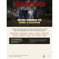 AMERICAN PICKERS to Film in Iowa & Illinois