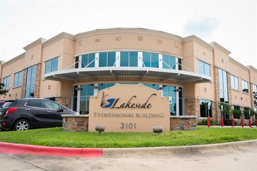 We are located inside the Lakeside Professional Building.