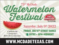 73rd McDade Watermelon Festival