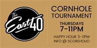 Cornhole every Thursday!