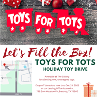 Toys for Tots Holiday Drive!