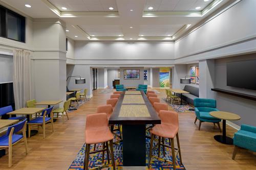 Vibrant Lobby Dining Area