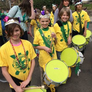 Rythm Lab playing in the Paddy Parade