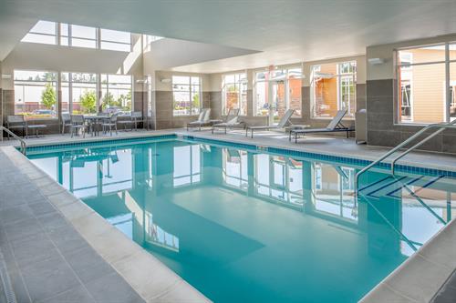 Enjoy our indoor heated pool, heated year-round