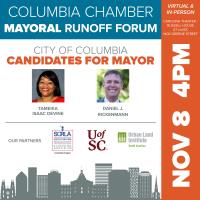 2021 - Mayoral Runoff Forum - City of Columbia Candidates for Mayor - 11/8
