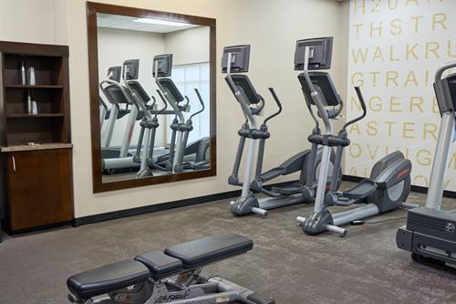 Don't break up your health routine- enjoy our Fitness Center- anytime- 24/7!