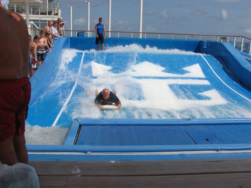 The flow rider on Allure of the Seas The flow rider on Allure of the Seas