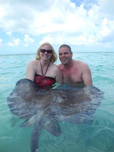 Faith & I at Stingray city in Grand Cayman! Faith & I at Stingray city in Grand Cayman!