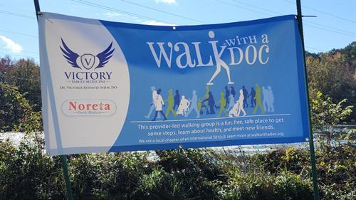 Walk with a Doc Columbia banner
