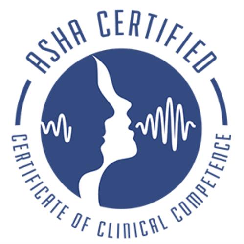 Certificate of Clinical Competence from the American Speech-Language-Hearing Association (CCC-SLP)