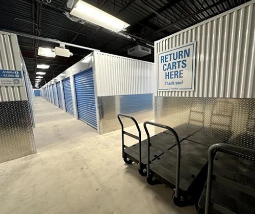 Carts are available in each entrances  at YourWay Storage Berkshire