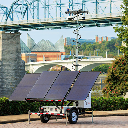 Solar-Powered Mobile Surveillance Units (MSUs) for remote monitoring