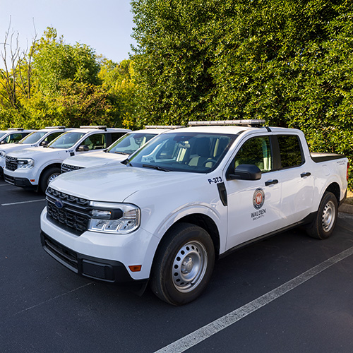 Walden Security patrol vehicles ready for action