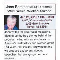 'Wild, Weird, Wicked Arizona' presented by Jana Bommersbach