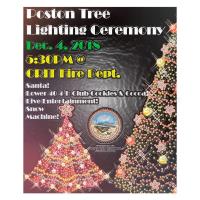 Poston Tree Lighting Ceremony at CRIT Fire Department