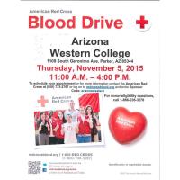Blood Drive at Arizona Western College