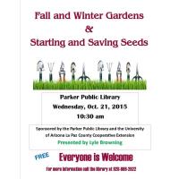 Fall & Winter Gardens Presented by Parker Public Library