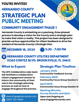 You're Invited! Hernando County Strategic Plan Community Forum Dec. 18th 5:30-7pm