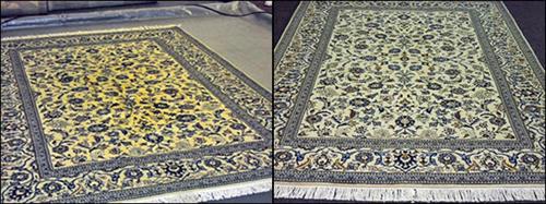 Oriental Rug - before & after