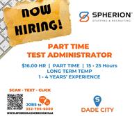 Part Time Test Administrator (Temp)