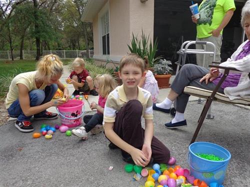 Family Easter Egg hunt