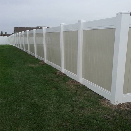Tan PVC Fence Tan PVC Fence