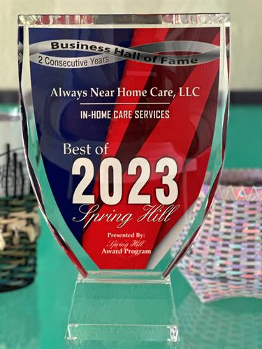 2023 Best of Spring Hill Award