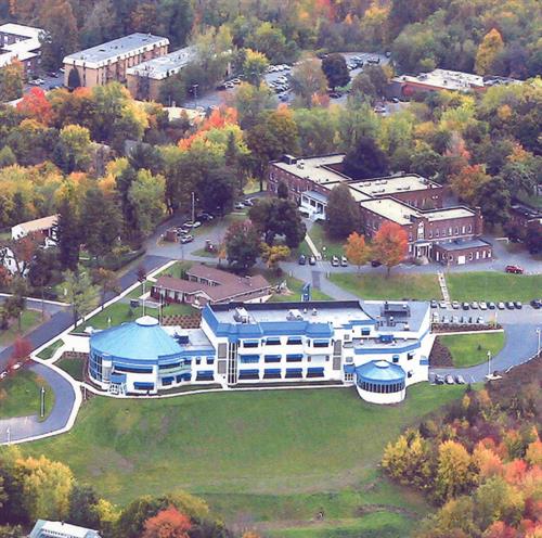 Aerial View of Klingberg's Hilltop Campus in New Britain