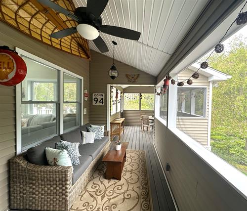 Screened in porch addition