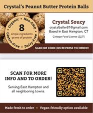 Crystal's Peanut Butter Protein Balls