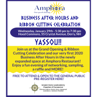 Business After Hours & Ribbon Cutting at Amphora Restaurant