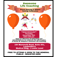 Awesome Life Coaching Ribbon Cutting
