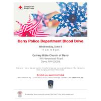 Event of a Member: Derry Police Department Blood Drive