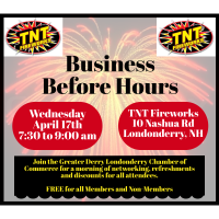 BUSINESS BEFORE HOURS AT TNT FIREWORKS