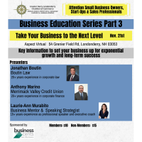 Business Education Series Part 3: Take Your Business to the Next Level