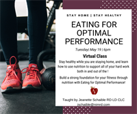 Member Event: Eating For Optimal Performance with The Vitality Place and Nutrition In Motion!