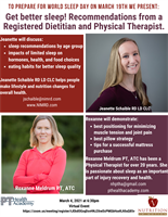 Event of a Member: Get Better Sleep! Recommendations from a Registered Dietitian and Physical Therapist