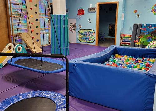 The ballpit and climbing wall are favorite activities for many of our kids